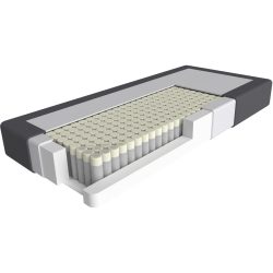 Matratze Circle Flow med 100x200 - Farbe: Weiss - Material: Schaumstoff - Matratze