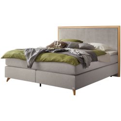 Hasena Boxspringbett Boxspring Comfort Grau Stoff 160 x 200 cm - Möbel Konfigurator: Traummöbel individuell zusammenstellen - Boxspringbett