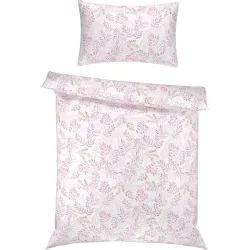 Bettwäschegarnitur Ronja Rosa Baumwolle 160 cm - Material: 100% Baumwolle - Bettwäschegarnitur