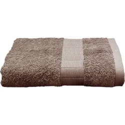 Handtuch Cleo 50x100cm taupe - Material: Baumwolle - Handtuch