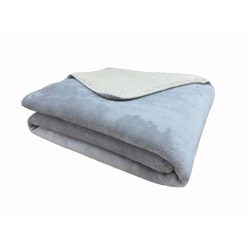 Wohndecke Emma 130x170cm silber - Material: 100% Polyester - Wohndecke