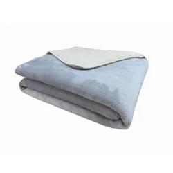 Wohndecke Emma 130x170cm silber - Material: 100% Polyester - Wohndecke