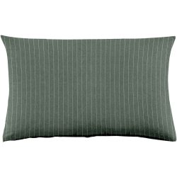 Kissenbezug Emma 50x70cm cilantro - Farbe: dunkelgrün - Material: 100% Baumwoll-Flanell, Heather Melange Optik - Kissenbezug