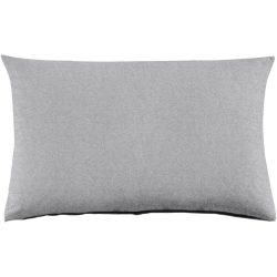 Kissenbezug Emma 50x70cm lightgrey - Farbe: hellgrau - Material: 100% Baumwoll-Flanell, Heather Melange Optik - Kissenbezug