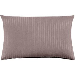 Kissenbezug Emma 65x100cm brown - Farbe: Braun - Material: 100% Baumwoll-Flanell, Heather Melange Optik - Kissenbezug