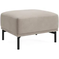 Hocker Maja Braun Stoff 71 cm 46 cm - Farbe: OSAKA - 5/1 light brown - Möbel Konfigurator: Traummöbel individuell zusammenstellen - Hocker