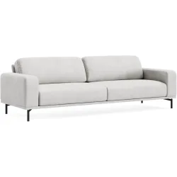 Sofa Maja Grau Stoff 237 cm 99 cm - Farbe: MOVIE - 3/1 light grey - Möbel Konfigurator: Traummöbel individuell zusammenstellen - Sofa