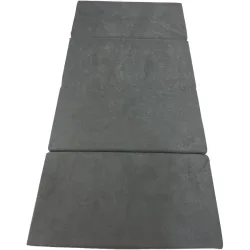 Kofferliege Teo grau 100x200 cm - Matratze