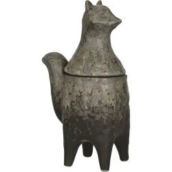 Dose Fox H15.5cm braun - Material: Keramik - Dose