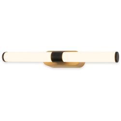 Badlampe Splash Holz/Kunststoff schwarz - LED - Lichtfarbe: Kaltes Tageslichtweiss - Badlampe- LED Energiesparlampe