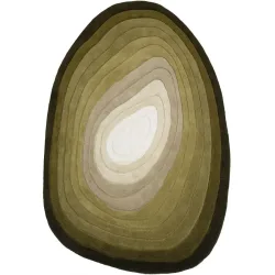 Teppich Palvina Grün Wolle B 160 T 230 cm - Material: 100% WOLLE