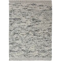 Teppich Elmira Schwarz Wolle B 140 T 200 cm - Material: 100% WOLLE