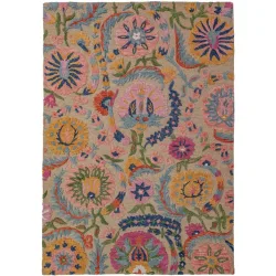 Teppich Amelor Mehrfarbig Wolle B 160 T 230 cm - Material: 100% WOLLE