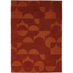 Teppich Gabby Orange Wolle B 120 T 170 cm - Farbe: terrakotta - Material: 100% WOLLE