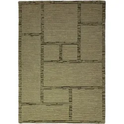 Teppich Holland Grün Wolle B 200 T 290 cm - Farbe: pistazie - Material: 100% WOLLE