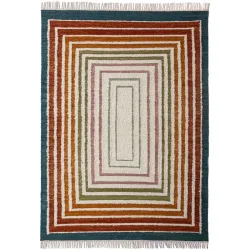 Teppich Bexton Mehrfarbig Baumwolle/Wolle B 200 T 300 cm - Material: Wolle/Mischfasern