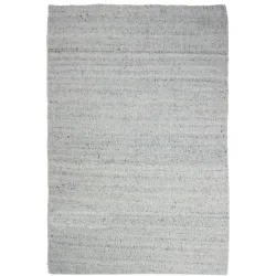 Teppich Elvara Weiss Polyester B 120 T 170 cm - Farbe: elfenbein - Material: 100% POLYESTER - Teppich