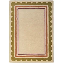Teppich Lansing Beige Wolle B 160 T 230 cm - Farbe: Natur - Material: 100% WOLLE