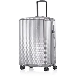 Pack Easy Koffer Flow Silber ABS/Karbon B 43 H 66 cm - Material: ABS/Polycarbonat