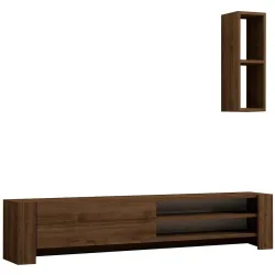 TV-Möbel Georis Nussbaum Holzwerkstoff B 160 cm