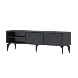 TV-Möbel Georis Anthrazit Holzwerkstoff B 160 cm