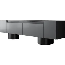 TV-Möbel Georis Anthrazit/Schwarz Holzwerkstoff B 180 cm