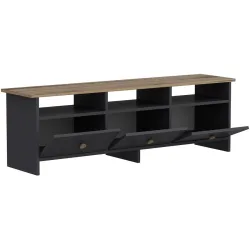 TV-Möbel Georis Anthrazit/Eiche Holzwerkstoff B 150 cm