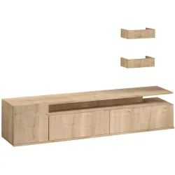 TV-Möbel Georis Eiche Holzwerkstoff B 180 cm