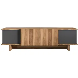 TV-Möbel Georis Anthrazit/Nussbaum Holzwerkstoff B 180 cm
