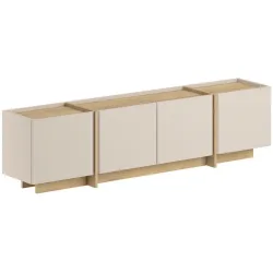 TV-Möbel Georis Nerz/Eiche Holzwerkstoff B 180 cm