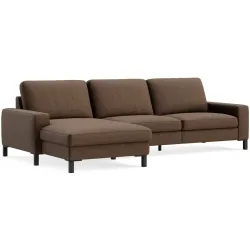 Ecksofa Step Basic Stoff Salt n pepper rusty B 179 T 164 cm - Möbel Konfigurator: Traummöbel individuell zusammenstellen