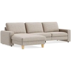 Ecksofa Step Basic Stoff Vita grey B 179 T 184 cm - Möbel Konfigurator: Traummöbel individuell zusammenstellen