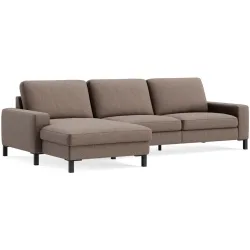 Ecksofa Step Basic Stoff Salt n pepper multi B 179 T 164 cm - Möbel Konfigurator: Traummöbel individuell zusammenstellen