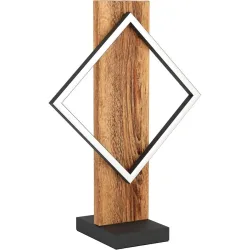 Tischlampe Boyal schwarz, braun rustikal H 425 cm