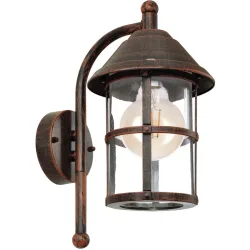Wandlampe aussen San Telmo antik-braun B 24 cm IP23