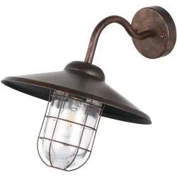 Wandlampe aussen Melgoa kupferfarben-antik B 38 cm IP44