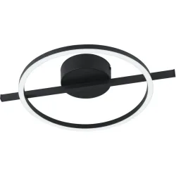 Deckenlampe Amandolo schwarz 1900 lm Dimmbar B 30 cm