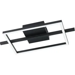 Deckenlampe Amandolo schwarz 1900 lm Dimmbar B 20 cm
