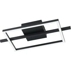 Deckenlampe Amandolo schwarz 1900 lm Dimmbar B 20 cm