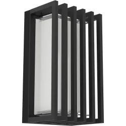 Wandlampe aussen Genovese schwarz-struktur IP65