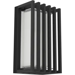 Wandlampe aussen Genoves schwarz-struktur IP65