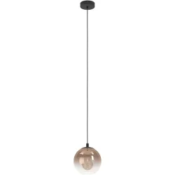 Pendellampe Ariscani 1 schwarz B 20 cm