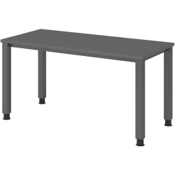 Schreibtisch Office Graphit manuelle Höhenverstellung 140 x 67.2 cm