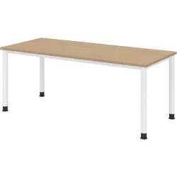Schreibtisch Office Eiche manuelle Höhenverstellung 180 x 80 cm