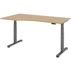 Schreibtisch Office Eiche elektrische Höhenverstellung 180 x 100 cm