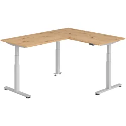 Schreibtisch Office Asteiche elektrische Höhenverstellung 200 x 160 cm