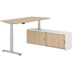 Schreibtisch Office Eiche elektrische Höhenverstellung 160 x 80 cm