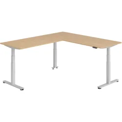 Schreibtisch Office Eiche elektrische Höhenverstellung 240 x 200 cm