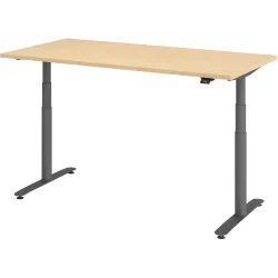 Schreibtisch Office Ahorn elektrische Höhenverstellung 160 x 80 cm
