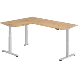 Schreibtisch Office Asteiche elektrische Höhenverstellung 160 x 200 cm